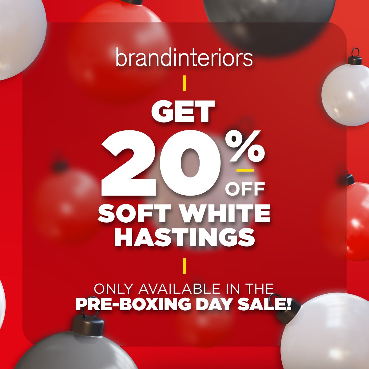 brand_Interiors's tweet photo. In the lead-up to our Boxing Day Sale we are dropping prices on our big-brand furniture, get 20% off our Hastings Soft White collection! 

Finance options are available and you can get it delivered in time for Christmas!

𝐕𝐈𝐒𝐈𝐓 𝐔𝐒 𝐓𝐎𝐃𝐀𝐘 ➡️
https://t.co/y7Wm0iO2YS https://t.co/WuP4jHsmIQ