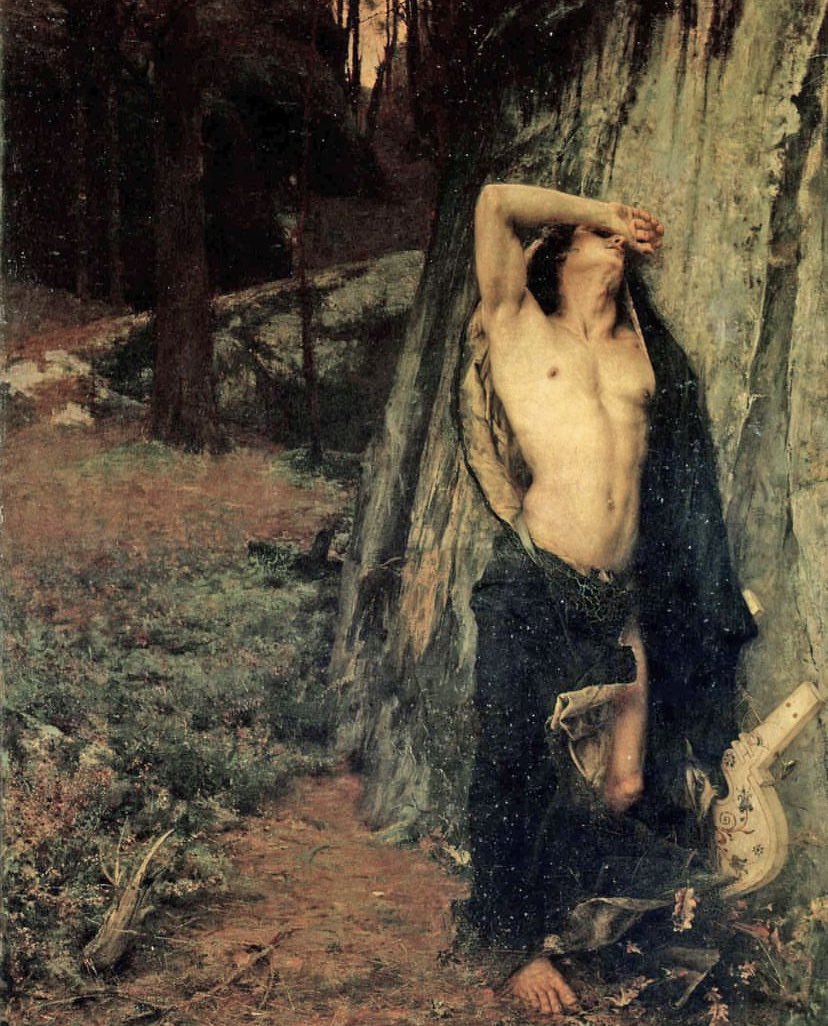 Orpheus’s Sorrow by Pascal Dagnan-Bouveret (1852-1929). 🏛️ Musée des Beaux-Arts de Mulhouse