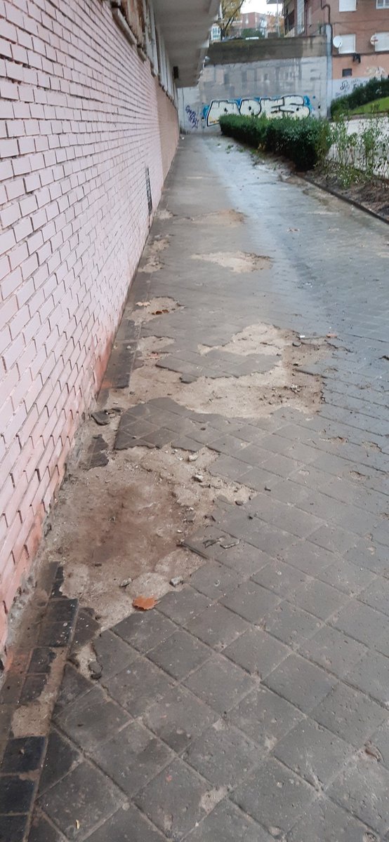 Parque Fermín Caballero 88: 8 meses inutilizado por obras (menores), 2 meses de retraso... Digo yo que tiempo ha habido para quitar los protectores de los bancos/mesas. Sé que es un detalle, pero que dice mucho. Más importante es cómo está la acera del perímetro #Peñagrande