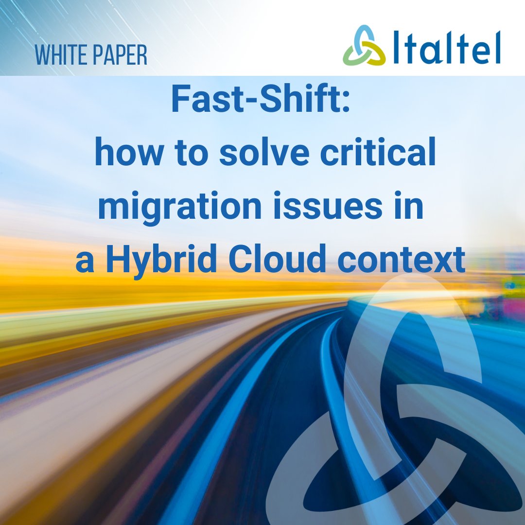 Italtel's tweet photo. ☁️ The #CloudJourney, the process of migrating to the #Cloud, can still present complexities that companies' IT structures struggle to manage.
💡 The #FastShift solution was born to meet these needs, in collaboration with @Cisco and @Microsoft: https://t.co/6OolDwPlwt
#whitepaper https://t.co/jVJuQo5mIW
