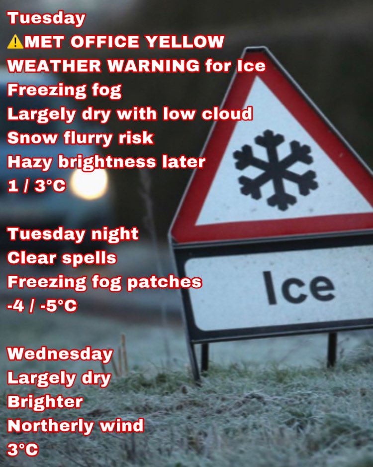NevGWeatherGirl's tweet image. Your Tuesday London Weather Summary brought to you by #NevGsLondonWeatherSummary 🌞☔ 

Thank you for all your support, retweets and likes!

#MetOfficeWeatherWarning⚠️❄️
#IceWarning 🧊❄️
#HappyTuesday 🥶❄️

@Navi4Real