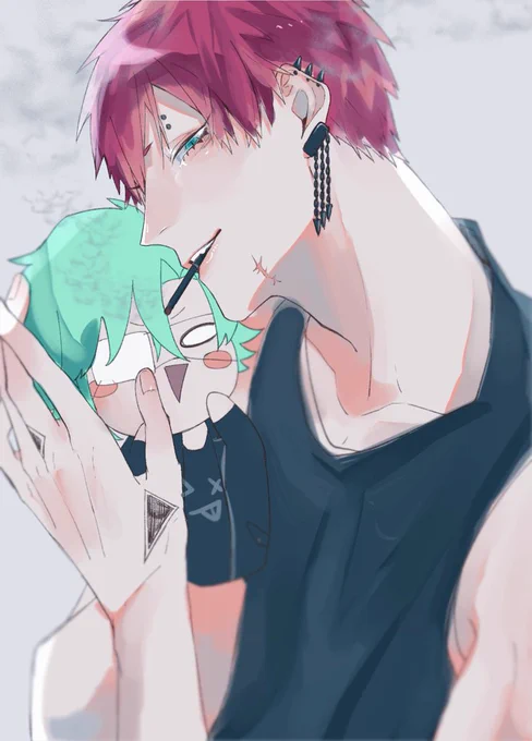 過去絵ヒガサ見てて描いたパペットです