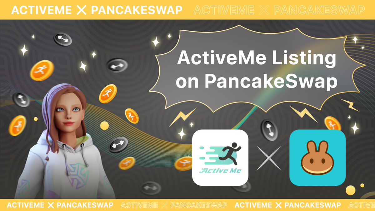 🥳Super exciting news for all #ActiveMe players 
🏋️AMX &amp; CAL are being listed on <a href="/PancakeSwap/">PancakeSwap</a>
$AMX:0x518cf18F33EB200C87dc82683CD84dFae0D1368d
$CAL:0xa7F83ea3abc7DbfA85E00A64b6aA71c2A170F2a2

#NFT #pancakeswap #token