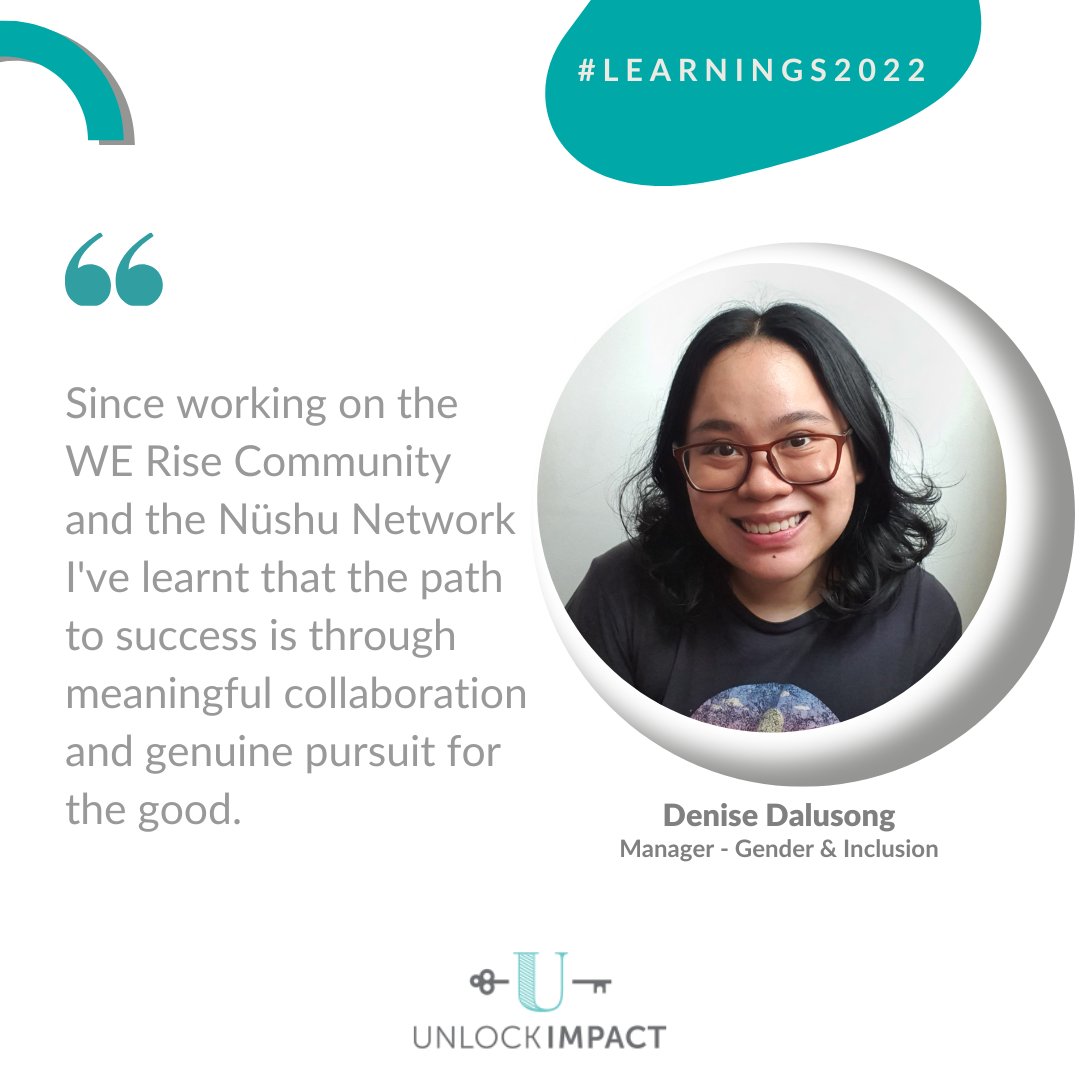 Unlock Impact (@unlock_impact) on Twitter photo Spearheading our Gender & Inclusion team Denise & her team ensure that our programs such as WE Rise powered by <a href="/VillgroPH/">Villgro Philippines</a> & platforms such as <a href="/NetworkNushu/">NΓΌshu Network</a> maintain a gender smart approach and provide opportunities for the voices that matter the most. Spearheading our Gender & Inclusion team Denise & her team ensure that our programs such as WE Rise powered by <a href="/VillgroPH/">Villgro Philippines</a> & platforms such as <a href="/NetworkNushu/">NΓΌshu Network</a> maintain a gender smart approach and provide opportunities for the voices that matter the most.