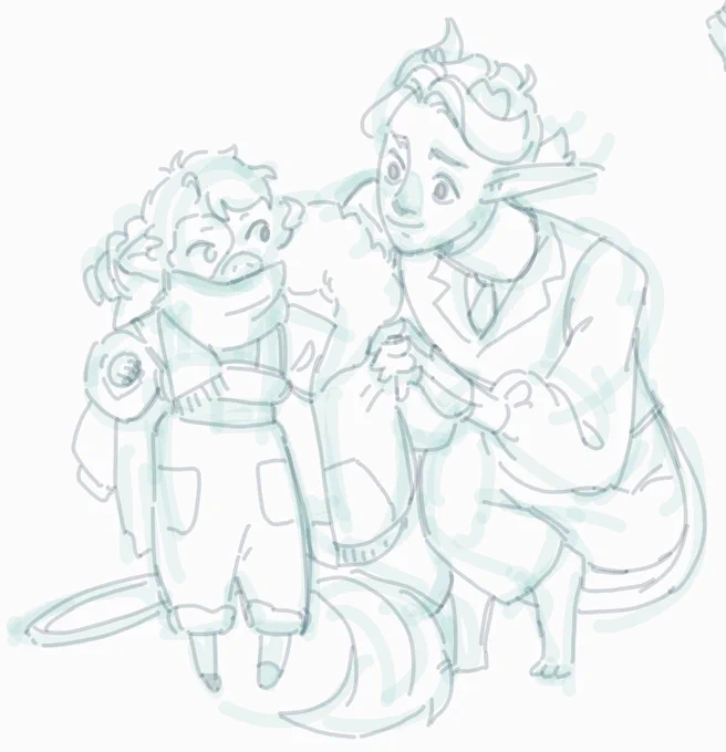 More beeduo doodles from Tumblr requests#ranboofanart #tubbofanart #beeduofanart 