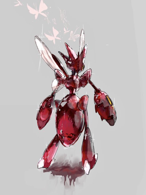 #ポケモンSV  #ポケモンイラストテラスタル風のハッサム 