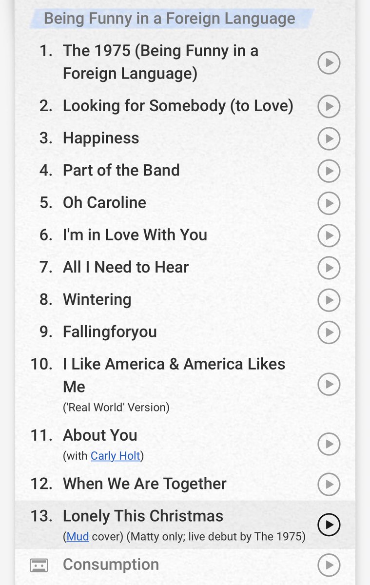 The1975_Tour's tweet photo. The 1975 - Setlist - Toronto 

The notes in the 2nd half…

#The1975 #BFIAFL https://t.co/CKr7JwjdFq