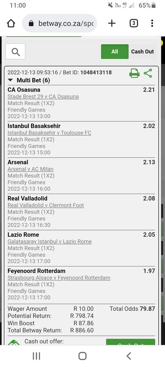 dubebrain1's tweet photo. I just placed a bet with Betway. Tap here to copy my bet or search for this booking code in the Multi Bet betslip X3E7D83BE https://t.co/3E8gNnJkhv https://t.co/RCaGzwi6In