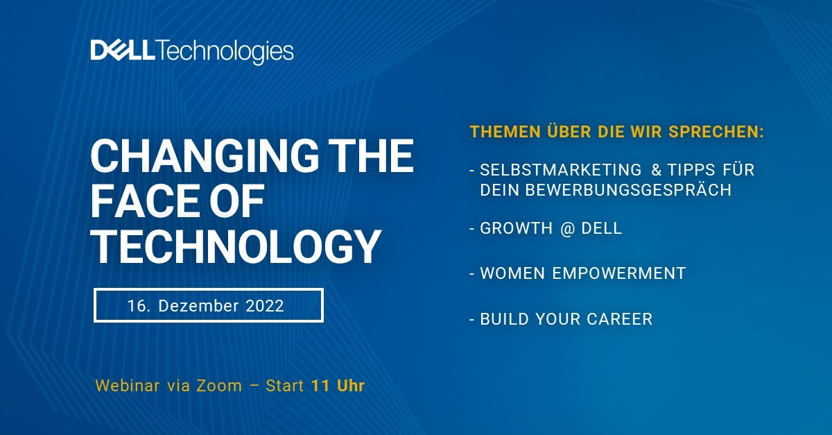 Dann kommt zum Onlineevent von #delltechnologies am 16. Dezember 2022 - 11 Uhr. 
Anmelden könnt ihr euch unter:
bit.ly/3XoMkjR
Wir freuen uns auf euch!
#iwork4dell #womeninit #graduate #student #university #jobstart #berufseinstieg #womenempowerment #webinar