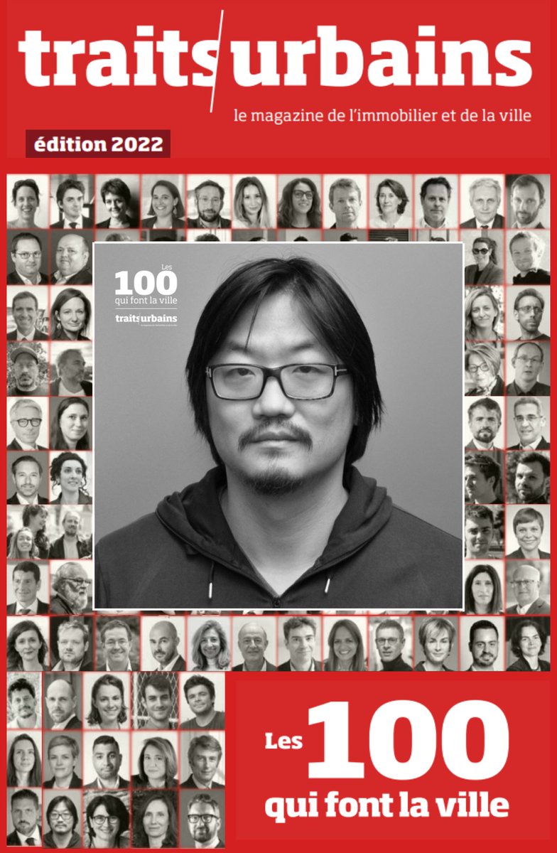 📌Retrouvez le portrait de Tae-Hoon Yoon, associé fondateur de Sathy dans notre n° spécial #Les100quifontlaville 2022
👉Commander: bit.ly/3EAQRHq 
#urbanisme #projetsurbains #ville #villedurable #immobilier #architecture #paysage #territoire