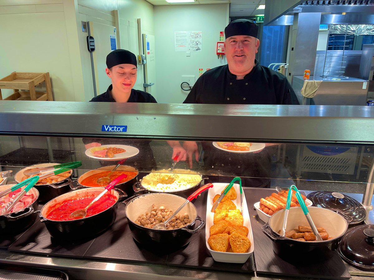 Name us a better start to the school day, we’ll wait…. Schools aren’t much without their kitchen staff! Very grateful to them this morning! #AmazingNUSA 😍