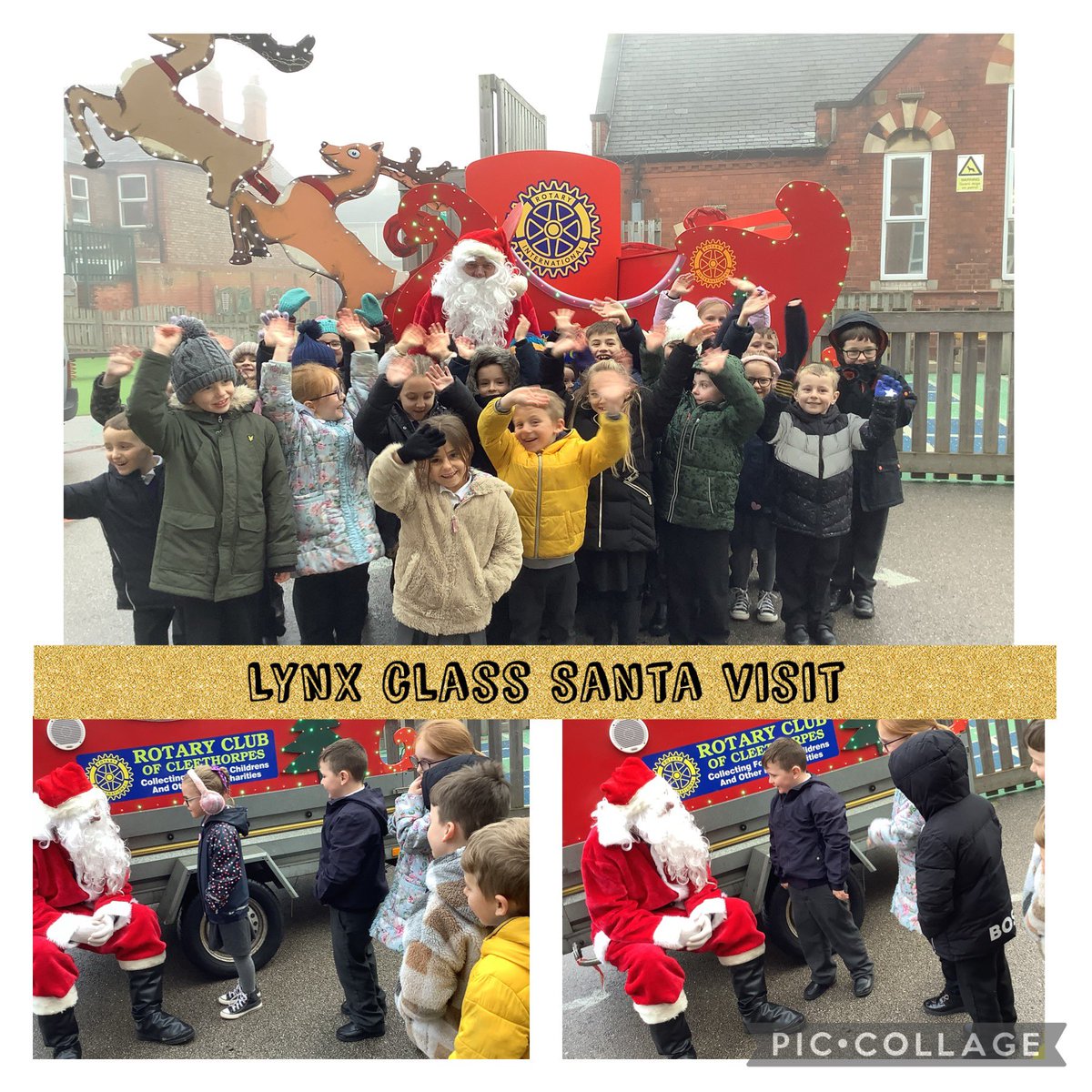 EllistonLynx's tweet photo. Lynx class were so excited to have been visited by Santa yesterday! Santa asked each child what they would like for Christmas 🎄 ⭐ https://t.co/i8BYBQjCVK