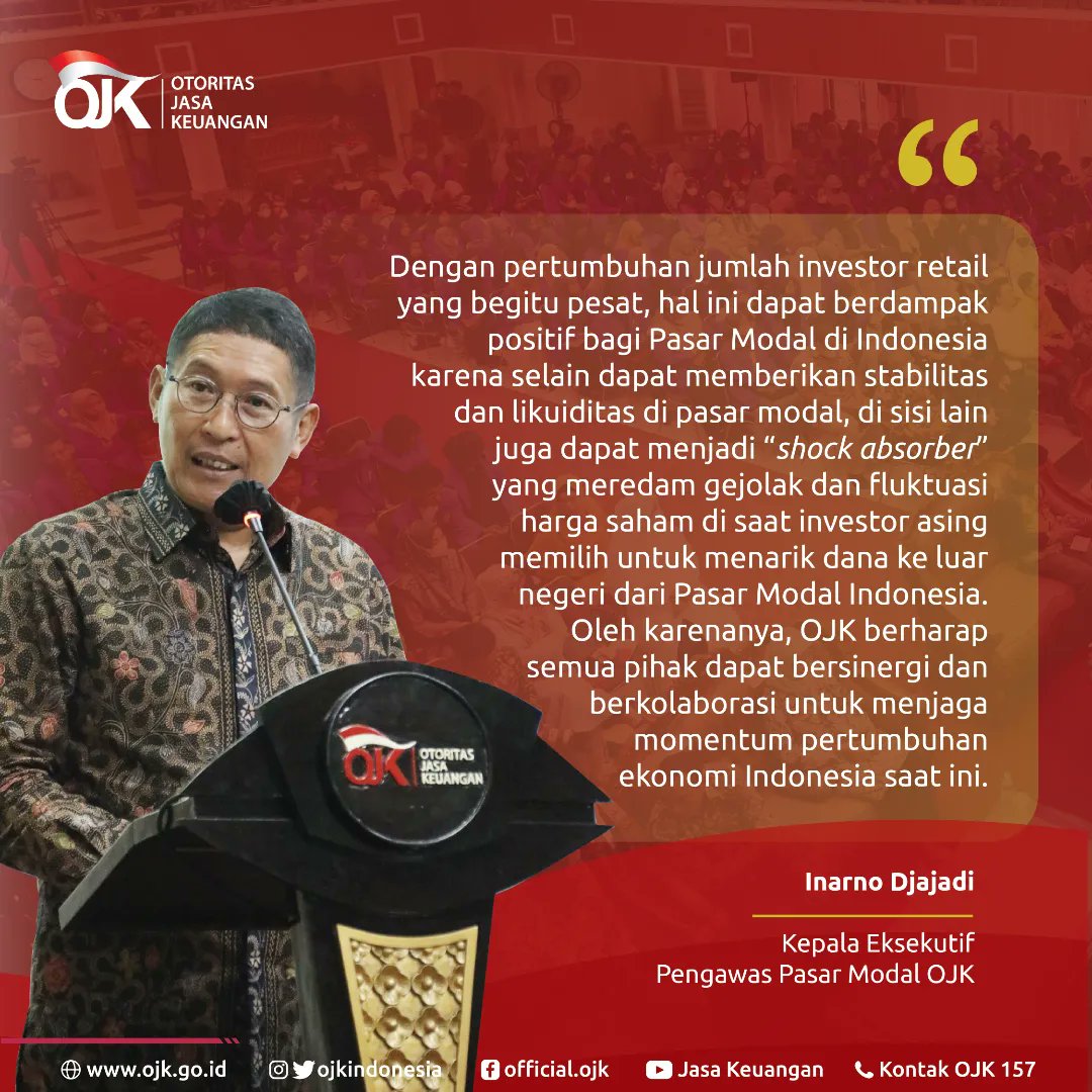 ojkindonesia's tweet photo. Seperti apa optimisme pertumbuhan Pasar Modal Indonesia? Simak selengkapnya pada OJK Update di postingan ini.

#OJKIndonesia #PasarModal #PasarModalHebat #PahamKeuangan #Edukasi #Investasi #Proaktif #Kolaboratif https://t.co/bK31NZM8x3
