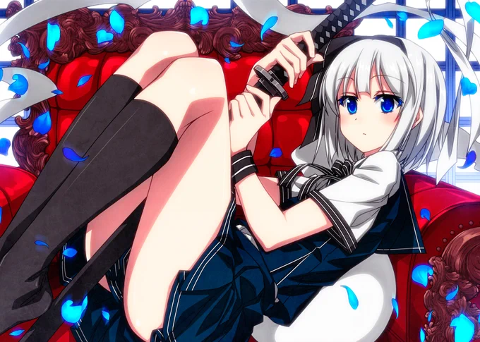 ソファに収まる妖夢ちゃん! 