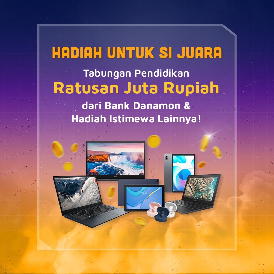 PrimagamaID's tweet photo. New Primagama x Danamon proudly present: KOMPETISI SAINS NASIONAL "MENCARI JUARA" 🥳

Acara tahunan dgn ribuan peserta hadir kembali.

Uji kecerdasanmu dalam kompetisi sains akbar nasional.

Buruan daftar &amp; menangkan tabungan pendidikan RATUSAN JUTA RUPIAH + hadiah lainnya! ✨ https://t.co/fYUT9DsHPL