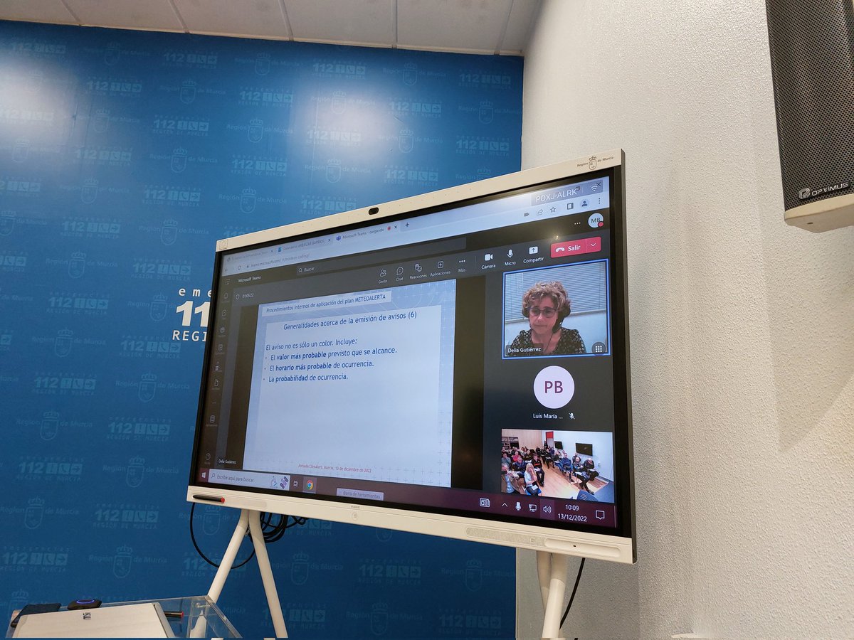 AEMET_Murcia's tweet photo. #AEMET participa hoy en la jornada sobre inundaciones dentro del proyecto #Climalert organizada por @dgsce_RM y @112rmurcia Estamos presentando la nueva versión de #Meteoalerta y abiertos a las sugerencias y comentarios de Protección Civil. https://t.co/ZN8WJfMLik