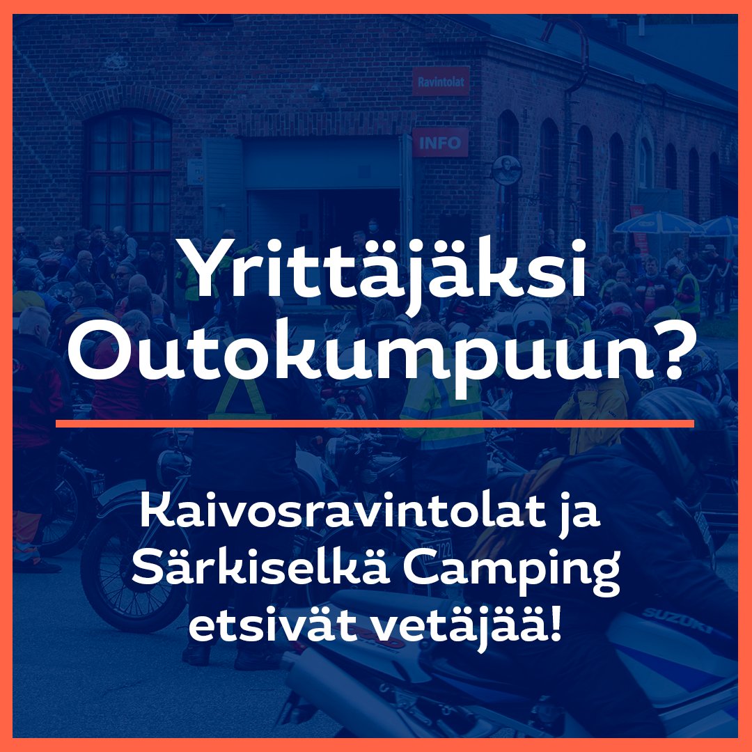 Yrittäjäksi Outokummun kaivosravintoloihin ja/tai Särkiselkä Campingiin?

Outokummun Vanha Kaivos on yksi maakunnan suurimmista museokohteista ja Särkiselän uimaranta äänestettiin vuonna 2022 Suomen parhaaksi uimarannaksi.

Lue lisää:
yritysporssi.businessjoensuu.fi/index.cfm?acti…
<a href="/pkliitto/">Pohjois-Karjala</a>