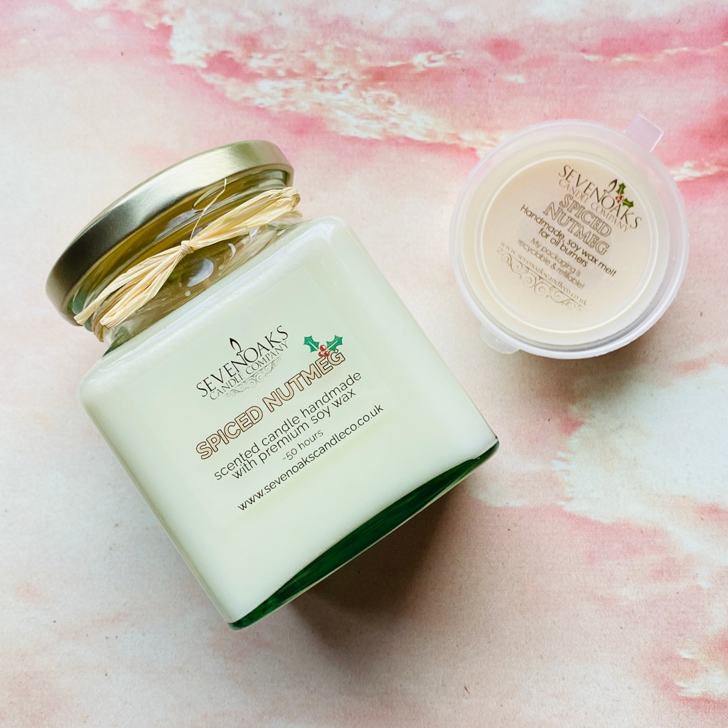 Spiced Nutmeg, a hint of vanilla &amp; spice with a smoky edge - unusual yet moorish

sevenoakscandleco.co.uk/ourshop/prod_7…
.
.
#scentedcandles #soycandles #kent #localproduce #handpoured #crueltyfree #waronwaste #lovecandles #supportsmall #shoplocal #sevenoaks #handmade #christmas #winter #nutmeg