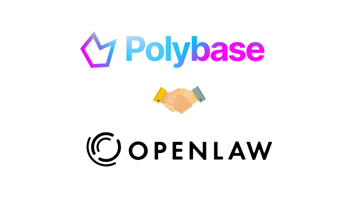 polybase_xyz's tweet image. @openlawofficial is a blockchain-based platform that allows users to manage and execute legal agreements. 

@awrigh01 designed it to enable the creation of smart contracts where the agreement between buyer and seller is directly put into lines of code.

#web3BuildersAppreciation
