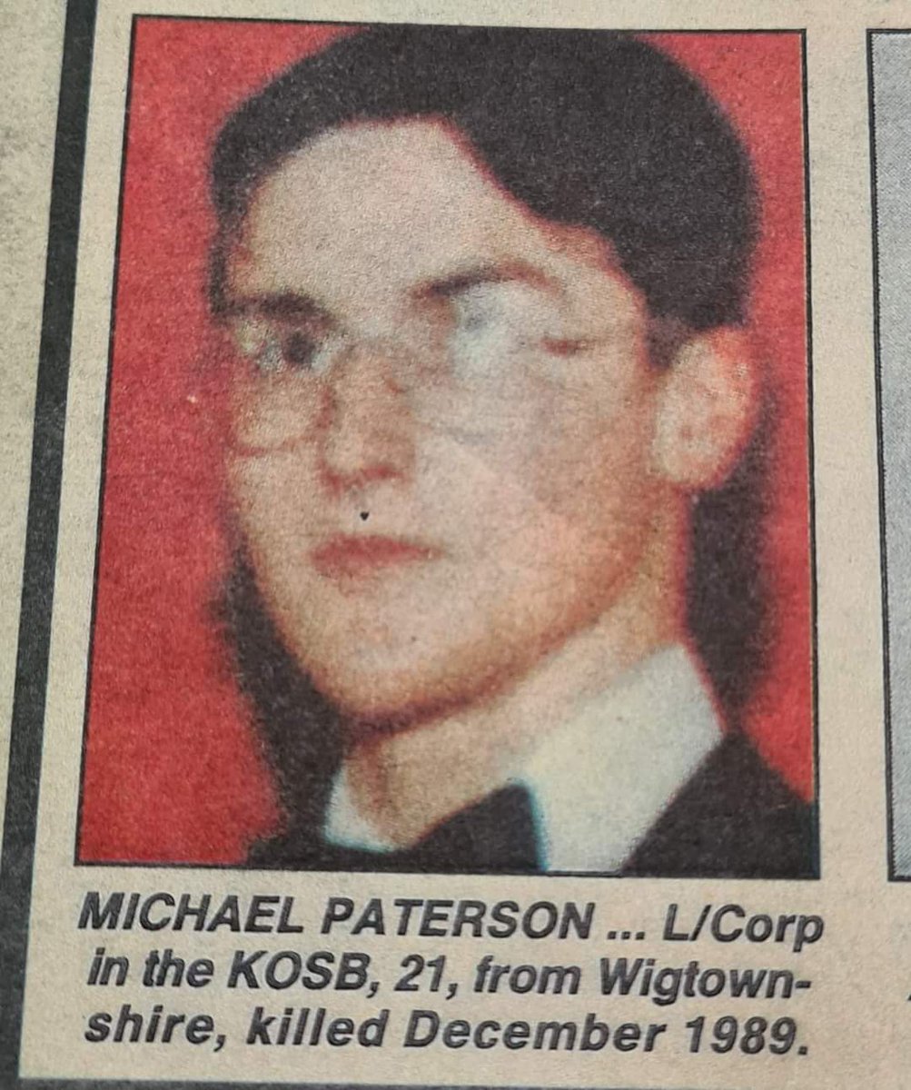 SEFF on Twitter "Remember King's Own Scottish Borderers LCpl Michael