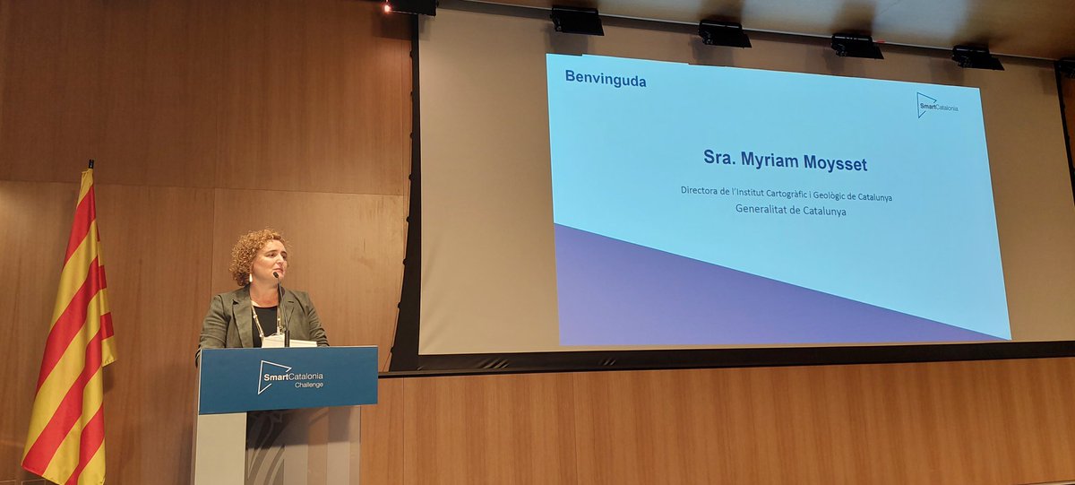 RosaParadell's tweet image. Avui al lliurament de premis del  #ChallengeNewSpaceICGC impulsat per la @gencat i l&apos;@ICGCat, amb la col·laboració d&apos;@i2CAT amb la benvinguda institucional d&apos;en @lljunca i la Miriam Moysset. Solucions innovadores en l&apos;àmbit New Space en la 12a edició del #SmartcatChallenge.