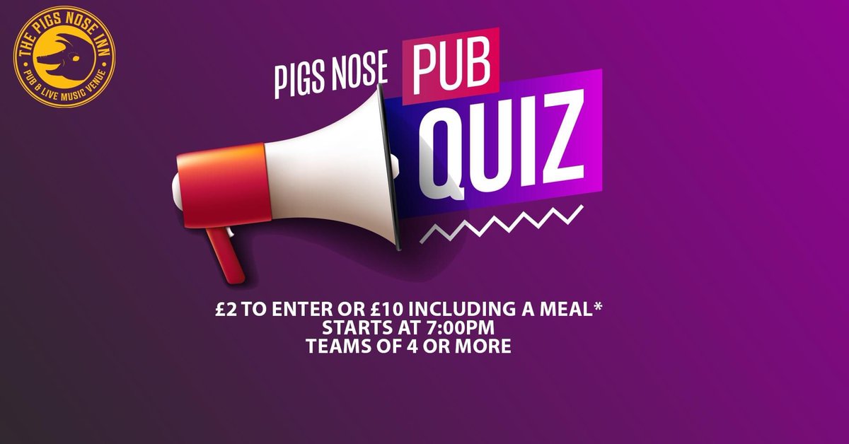 Come along to our first quiz night of the season with a dinner deal! This Thursday 15th at 7pm! More details click the event.
.
.
.
.
#quiznight #pubquiz