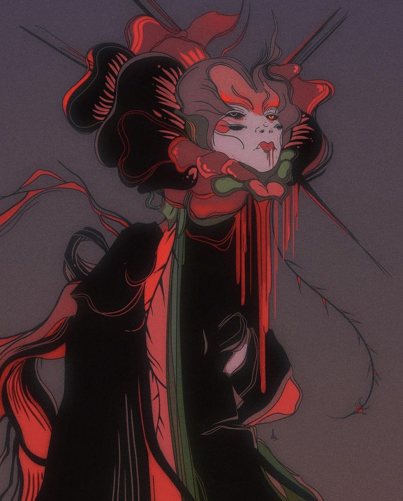 dead_seagull_'s tweet photo. gm guys🥀

i was taking a small break from social media and drawing- it’s good to reset. new creations coming soon though👹 https://t.co/v2BauIUs4k