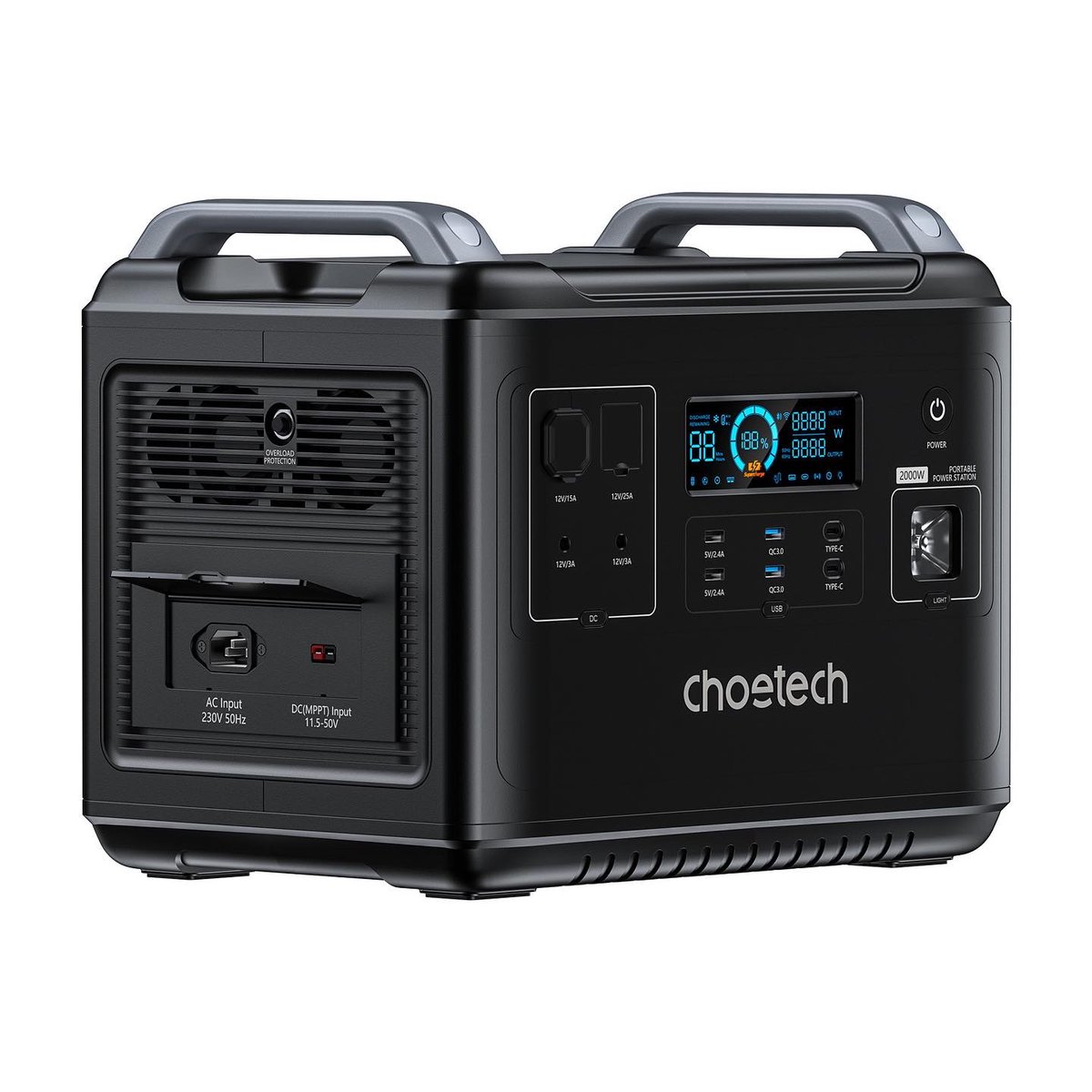 CHOETECH's tweet photo. Choetech’s 2,000Wh Bidirectional Charging Station is designed to provide off-grid power to your electronic devices. Equipped with UPS, our power station will deliver reliable, uninterrupted charge during unexpected blackouts and emergency situations #choetech #power #station https://t.co/lmG9JRAare