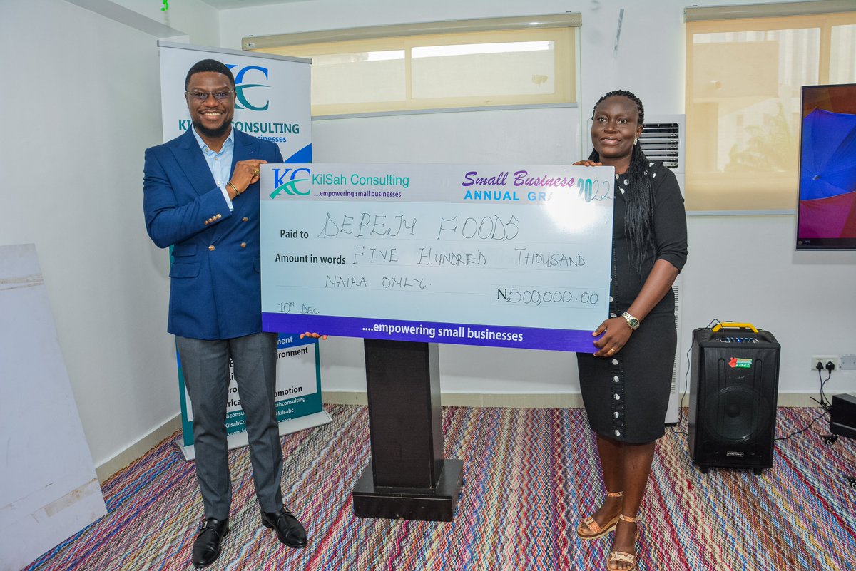 KilsahC's tweet photo. At our end-of-year event this past Saturday, the grant winners received their awards and joined us to listen to our guest speaker, Mr. Unwana Esang (MD at Primera Microfinance Bank), and other #entrepreneurs.
 
Mr. Esang spoke on ways #msmes can build structure and #accessfinance https://t.co/92U5Uvs5vM