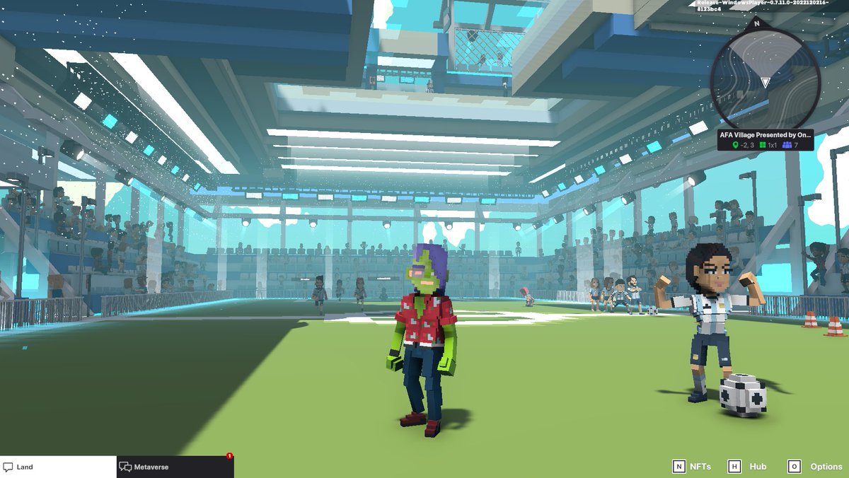 SHbroccoli's tweet photo. @TheSandboxGame @aera_football @Argentina I dived in the AFA Village presented by OneFootball, check out my screenshot 👇⚽ https://t.co/4WU4BBmqb3