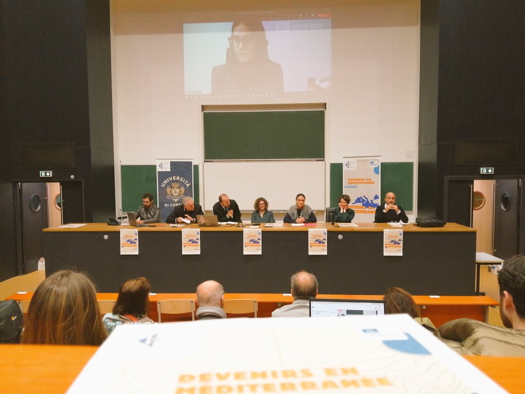 UnescoSIMEV's tweet photo. Un plaisir de soutenir l'Inauguration de la chaire Corse UNESCO @CNFUnesco "Devenirs en Méditerranée"  de l @UnivCorse https://t.co/7XPLYbr8ZQ