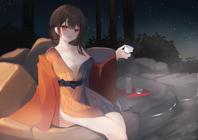 温泉女子 