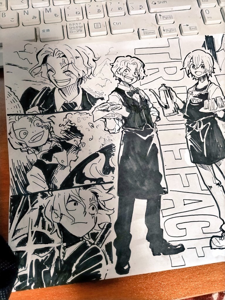 私はベタも全部アナログでやる人間なんですが、描きやすいのもあるけど白い紙がどんどん埋まっていく充実感が好きなんですね 