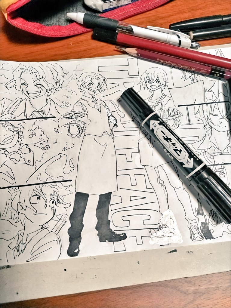私はベタも全部アナログでやる人間なんですが、描きやすいのもあるけど白い紙がどんどん埋まっていく充実感が好きなんですね 