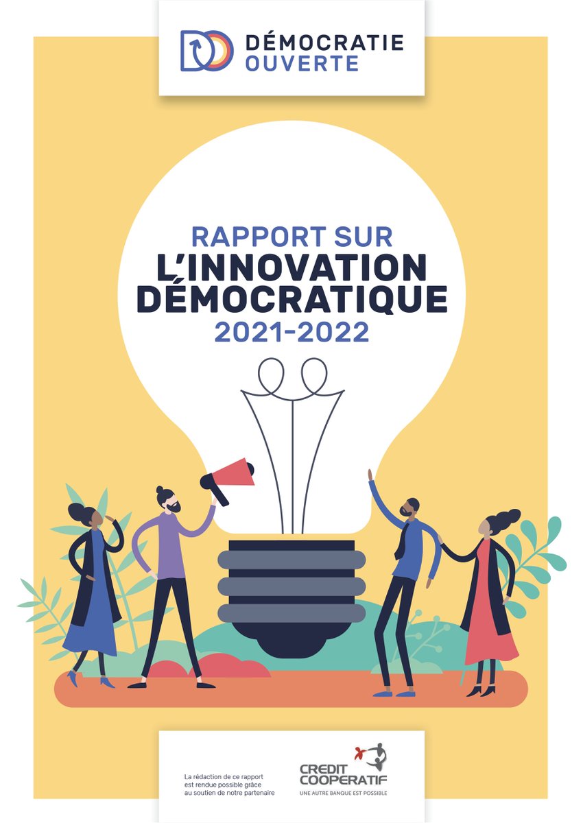 #Nouveau 📢Avec le soutien du <a href="/credit_coop_/">Crédit Coopératif</a>, Démocratie Ouverte publie le 1er #Rapport sur l’Innovation Démocratique en France #RAID ! 

✅ Tendances 
✅ 10 #innovations démocratiques phares 
✅ En bonus : 3 pistes pour renforcer notre pouvoir d'agir ! 

▶️urlz.fr/k7nO
