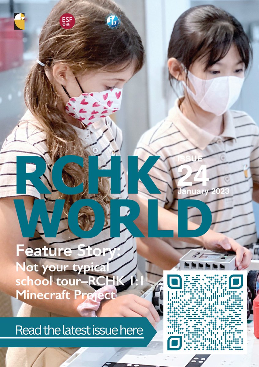 RCHKschool's tweet photo. Our new RCHK World magazine is out! Brand new look and feel will take you to stories brought to you by our students and alumni! 
Don't miss out on a good read: https://t.co/42kxV9crKj!
#wearerchk #rchkworld #schoolmagazine #StudentLife #toseek #toserve #tostrive #sports #opinion https://t.co/RNEM580gT8