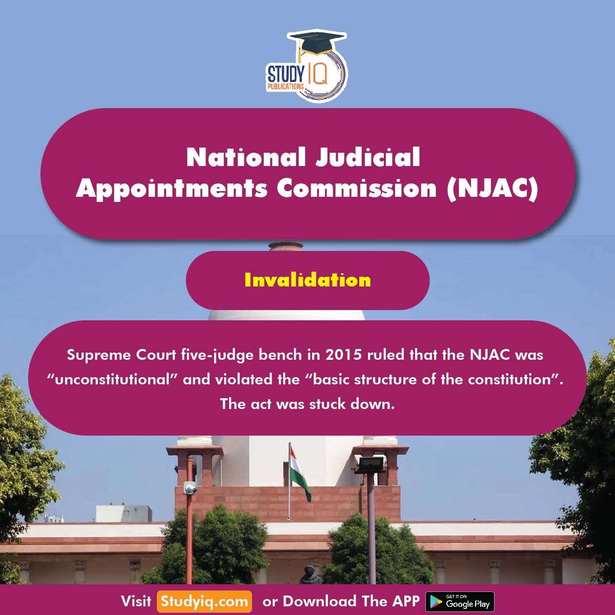 upsciq's tweet photo. National Judicial Appointments Commission (NJAC)
#national #judicial #appointmentscommission #njac #whyinnews #judiciary #executive #constitutionamendmentact #article124a #supremecourt #highcourts #parliament #chiefjusticeofindia #supremecourtjudges #unionmembersoflaw #justice https://t.co/15Axkm7ipT