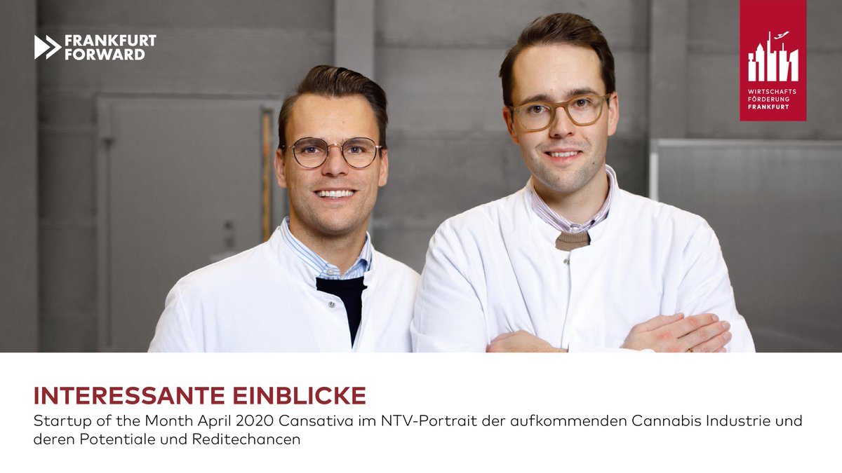 Frankfurt Forward (@frankfurtfwd) on Twitter photo #Cansativa aus #Frankfurt sorgt für die Vorbereitung auf die geplante #Cannabis-Legalisierung in Deutschland. Mit ihren Kenntnissen in Marketing und Vertrieb stellt das #StartupOfTheMonth die Weichen. <a href="/ntvde/">ntv Nachrichten</a> begleitet die neuen Branche: n-tv.de/mediathek/maga… #Cansativa aus #Frankfurt sorgt für die Vorbereitung auf die geplante #Cannabis-Legalisierung in Deutschland. Mit ihren Kenntnissen in Marketing und Vertrieb stellt das #StartupOfTheMonth die Weichen. <a href="/ntvde/">ntv Nachrichten</a> begleitet die neuen Branche: n-tv.de/mediathek/maga…