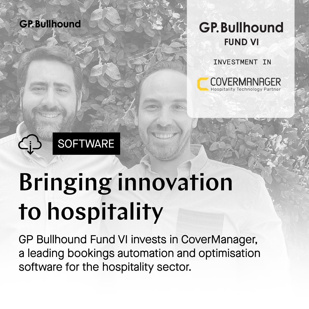 GPBullhound's tweet photo. We are pleased to announce a new investment into CoverManager, a leading bookings automation and optimisation software for the hospitality sector. https://t.co/tMTDT6ar0N 

#investment #fund #hospitalitySoftware #hospitalityInvestment #software https://t.co/2WNWYOYTdO