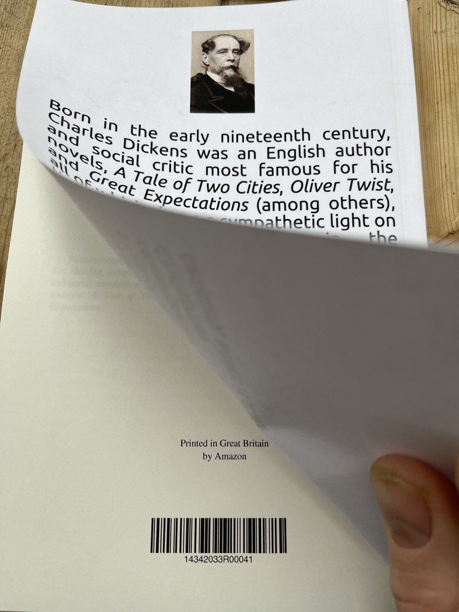 I find this despicable. ⁦

<a href="/amazon/">Amazon</a>⁩ crush every real book shop, cripple creative profit margins, and then sell shit like this. Crap quality print outs that destroy the magic of books. 

Fuck ⁦<a href="/JeffBezos/">Jeff Bezos</a>⁩ and all his nasty little minions.