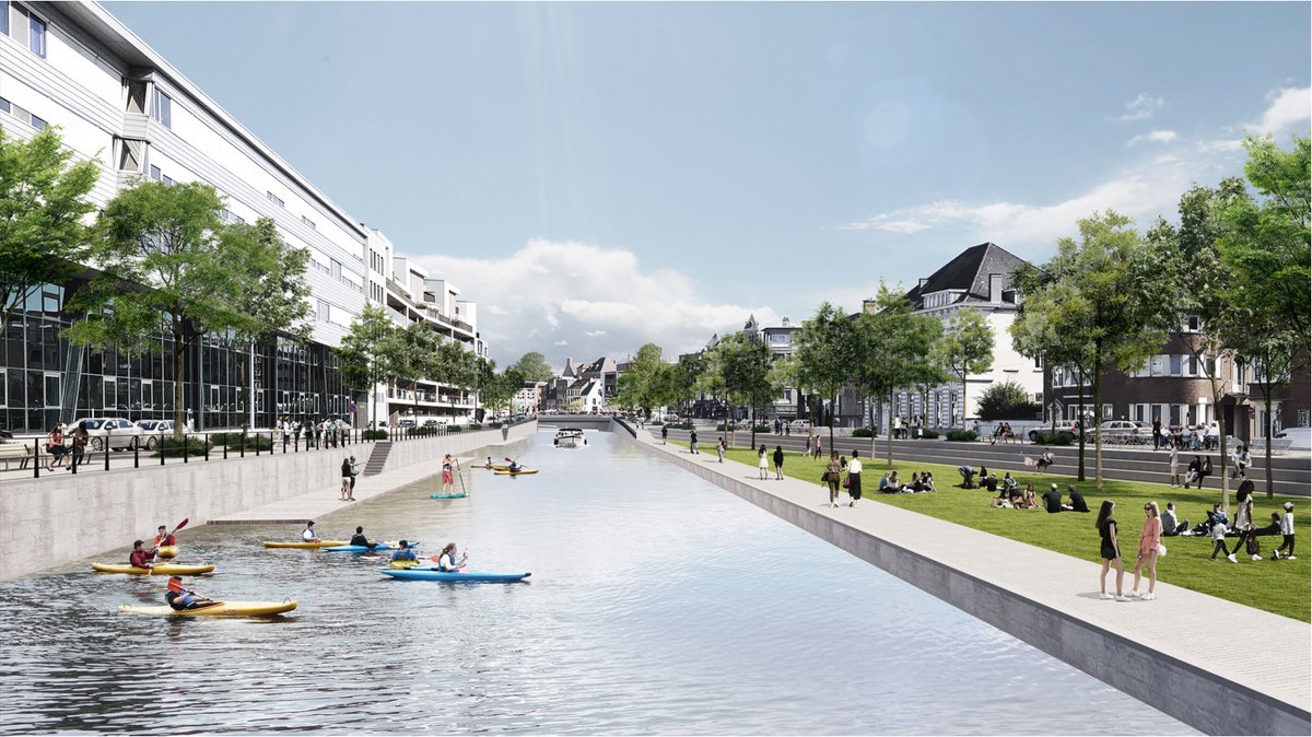 Gisteren werd verdere heraanleg Leieboorden in hartje Kortrijk op de gemeenteraad goedgekeurd (behalve door Vlaams Belang en CD&amp;V). Een nieuwe Leietuin van maar liefst 1000 vierkante meter, 100 nieuwe bomen, terrasjes, veilige wandel- en fietsomgeving, ... Afspraak in 2024!