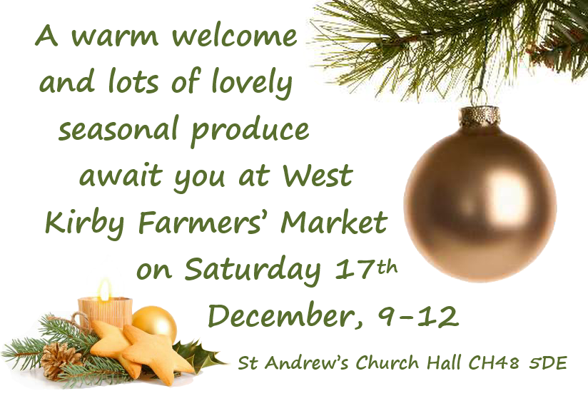 wkfarmersmarket's tweet photo. Lots of lovely seasonal food direct from small local producers, at West Kirby Farmers' Market this Saturday, 9-12
#westkirby #wirral #market #christmas #localfood 
@AbyssiniaKitch
@flamingbean
@HallCheese
@LittleBearFudge
@littleeyebread 
@northbysudouest https://t.co/ASEOMhnJX7