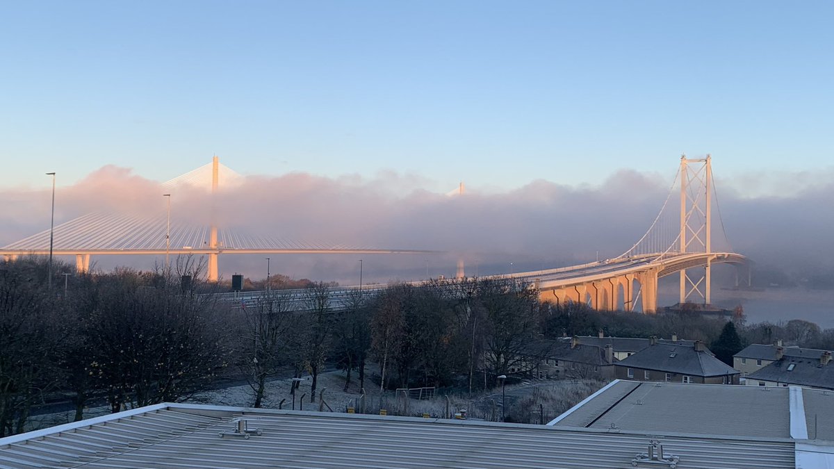 Fog on the Forth this morning