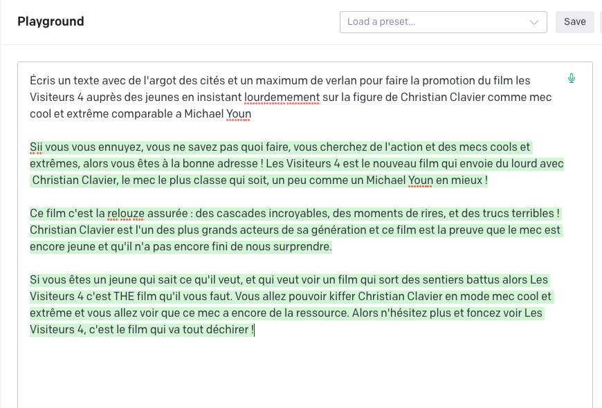 LesVisiteurs4's tweet photo. On a demandé a une I.A. de s'occuper du dossier de presse des Visiteurs 4, vous préférez quelle version ? https://t.co/ov9dzGVJBe