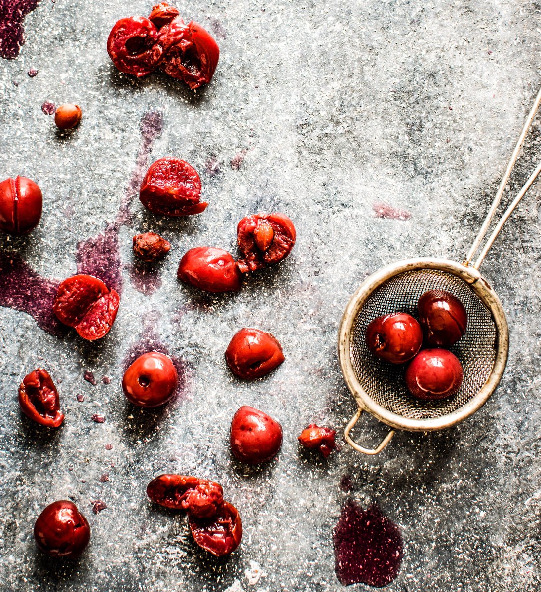 Enjoy California pomegranate and Oregon sour cherries in our “Sour Cherry Pomegranate Conserve with Cocoa, Mahlab &amp; Orange Flower”. Mahlab is the pit of St. Lucia cherry - finely ground to intensify the natural almond flavors of the cherry. LeBonMagot.com and bon appétit