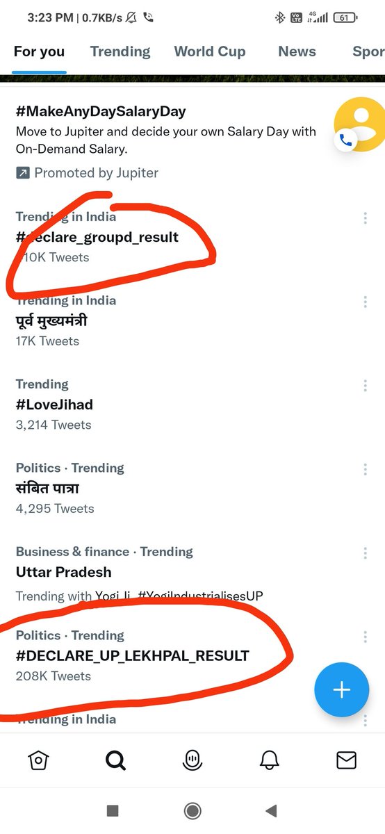 Amitsin45371389's tweet photo. carry on guys continously trending #DECLARE_UP_LEKHPAL_RESULT #declare_groupd_result https://t.co/yfDT7VYreS