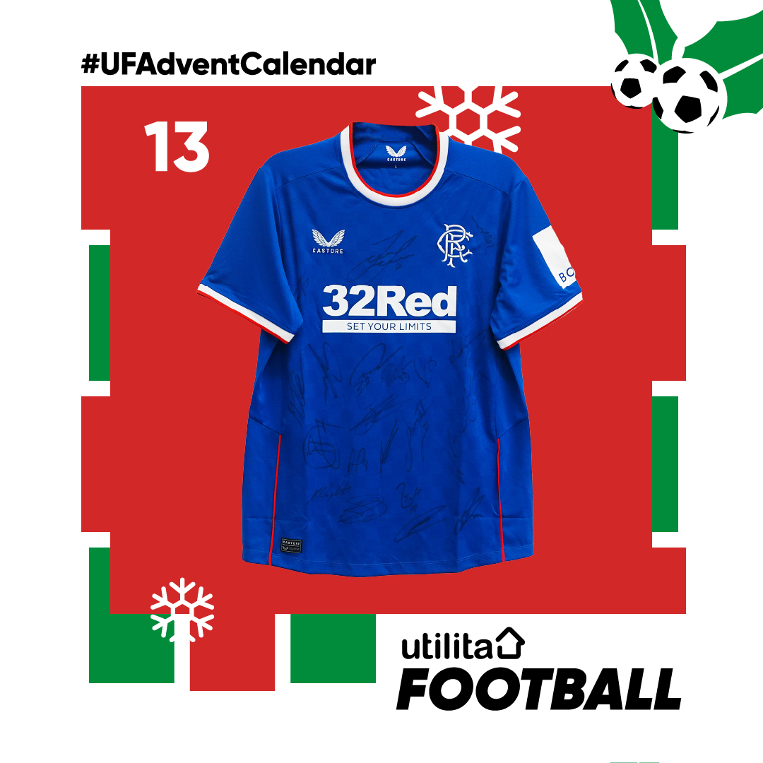 🎁 𝐔𝐅 𝐀𝐝𝐯𝐞𝐧𝐭 𝐂𝐚𝐥𝐞𝐧𝐝𝐚𝐫 🎁

✍️ Win yourself this 22/23 signed <a href="/RangersFC/">Rangers Football Club</a> home shirt for Christmas!

RT, follow us and tag a mate for the chance to win - winners will be notified by DM

⌛ Entries close 10am December 14th

#UFAdventCalendar 📆 | #RangersFC