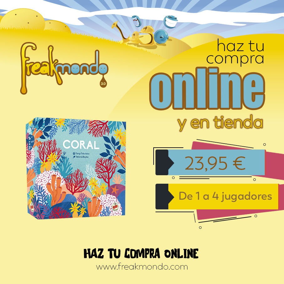 CORAL
Haz tu compra online.
freakmondo.com
Ayúdanos y comparte esta publicación. Dale a like, guarda y comparte.
.
#freakmondo #navidad #juegosdemesa #merchandasing #granada #callecruz #friki
