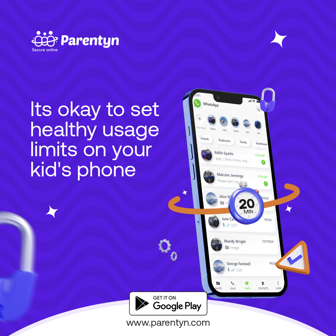 parentyn's tweet photo. You can Set screen time limits on some apps on your wards phone with the Parentyn app

Download the app by visiting the link https://t.co/ObwPZafdrR to get started https://t.co/QmiL3lSjal