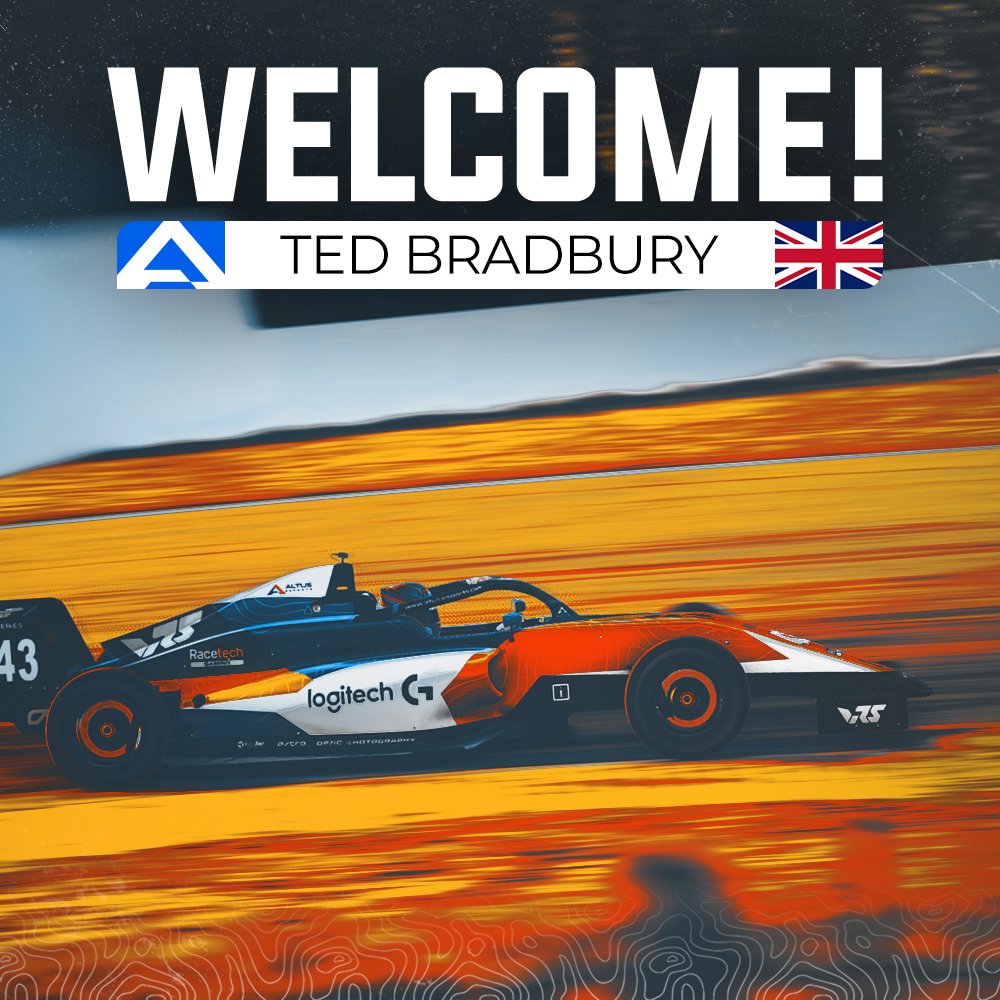 Altus_Esports's tweet photo. Another day, another signing. 📝

We're excited to welcome Ted Bradbury as a full member of the team.

Ted has raced with us on and off this past year, including the VCO ProSIM Infinity. We're excited to drive it hard in 2023!

#HeIsAltus #Ragards🖖 https://t.co/1H688eIJhk